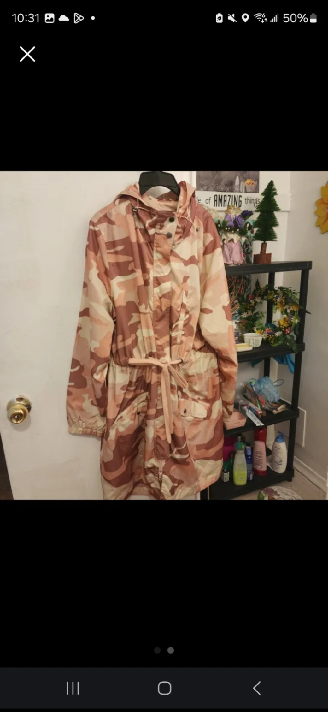 Camouflage Print Anorak Jacket thumbnail