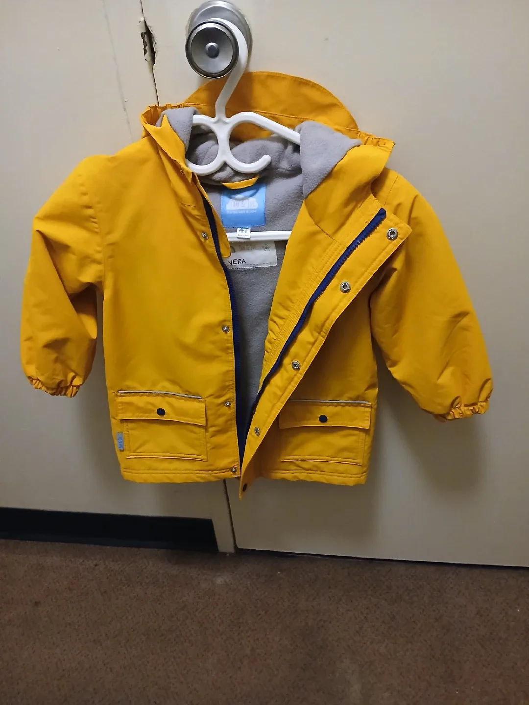 Jan & Jul Yellow Rain Jacket - Size 4T