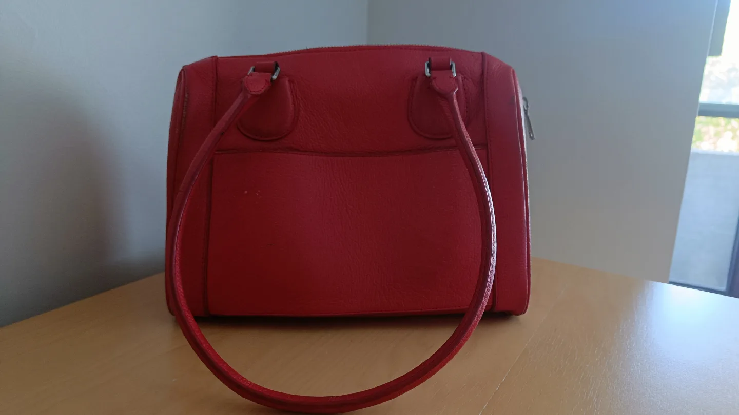 Red Leather Handbag 🧡 thumbnail