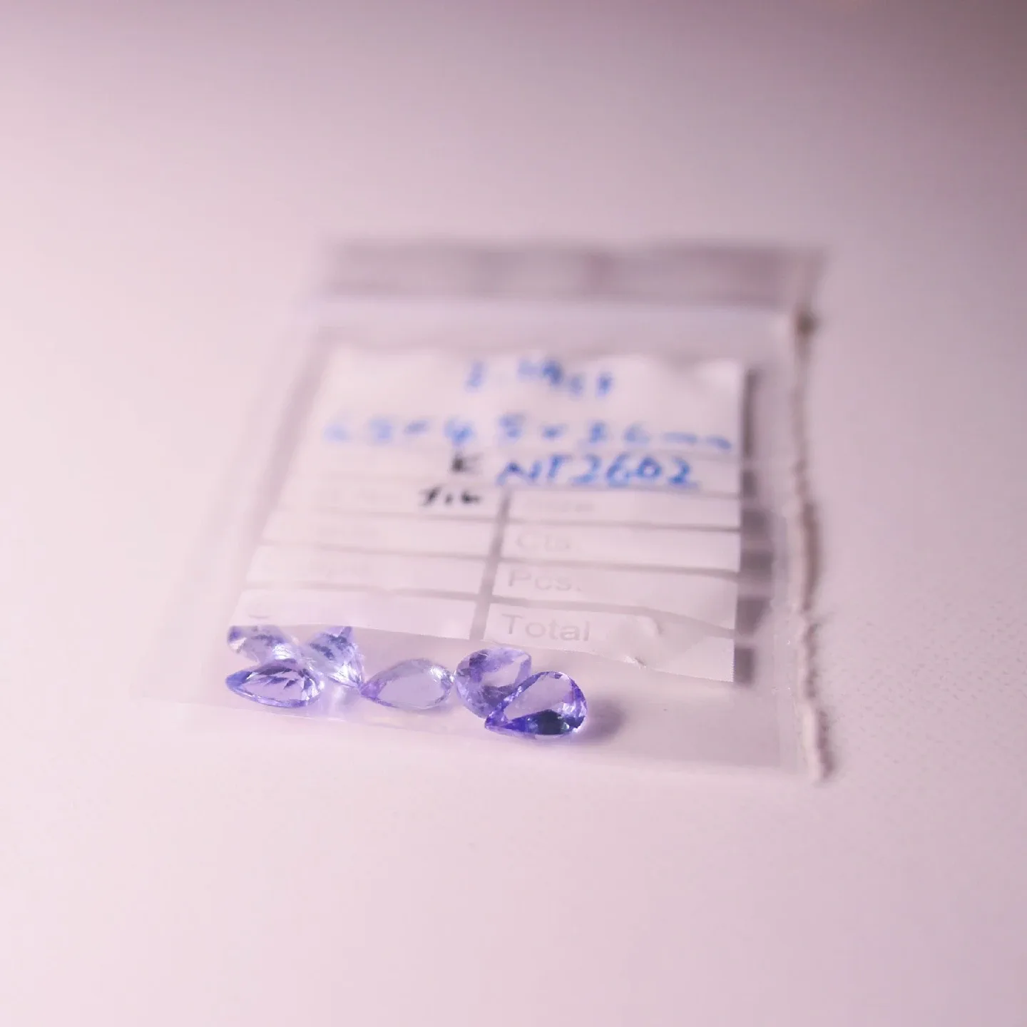 3.19 ct Natural Tanzanite - 6 Gemstones w/ Appraisal ($2,550.00) image indicator(2)