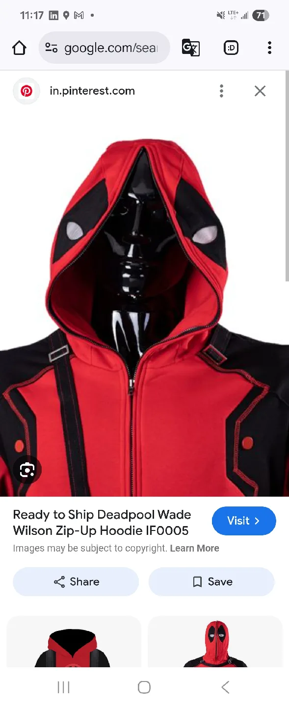 Deadpool Wade Wilson Zip-Up Hoodie image indicator(2)