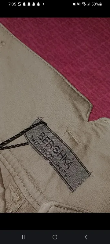 Bershka Beige Pants image indicator(6)