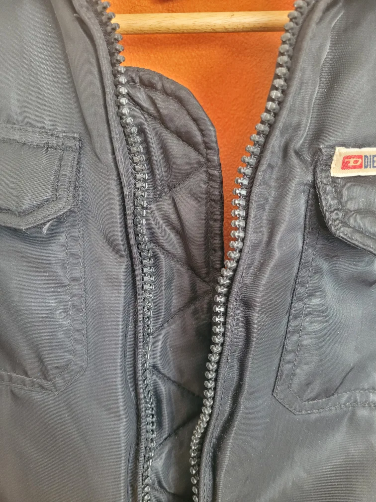 Diesel Black Jacket with Sherpa Collar image indicator(7)