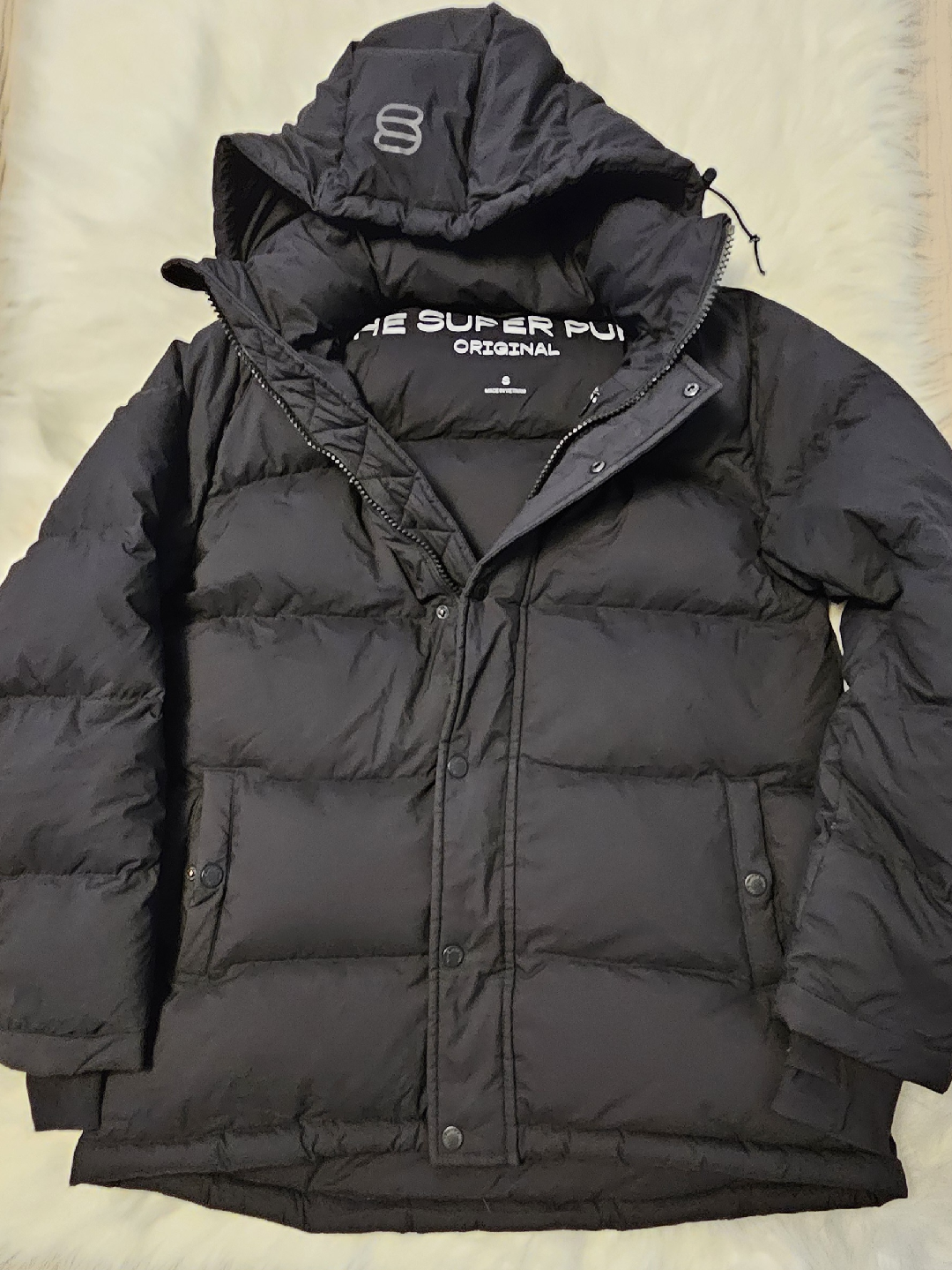 TNA Super Puff Original Down Puffer Jacket - Black
