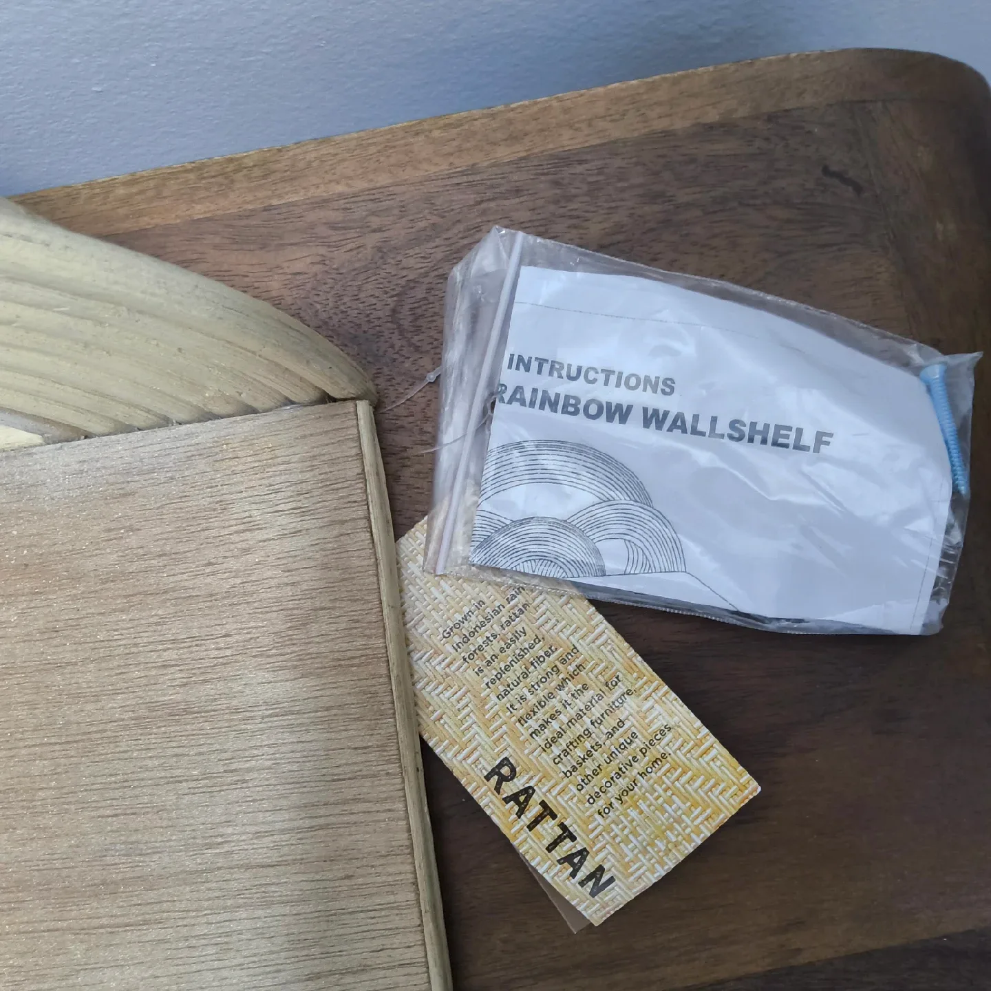 Large Rattan Rainbow Wall Decor image indicator(6)