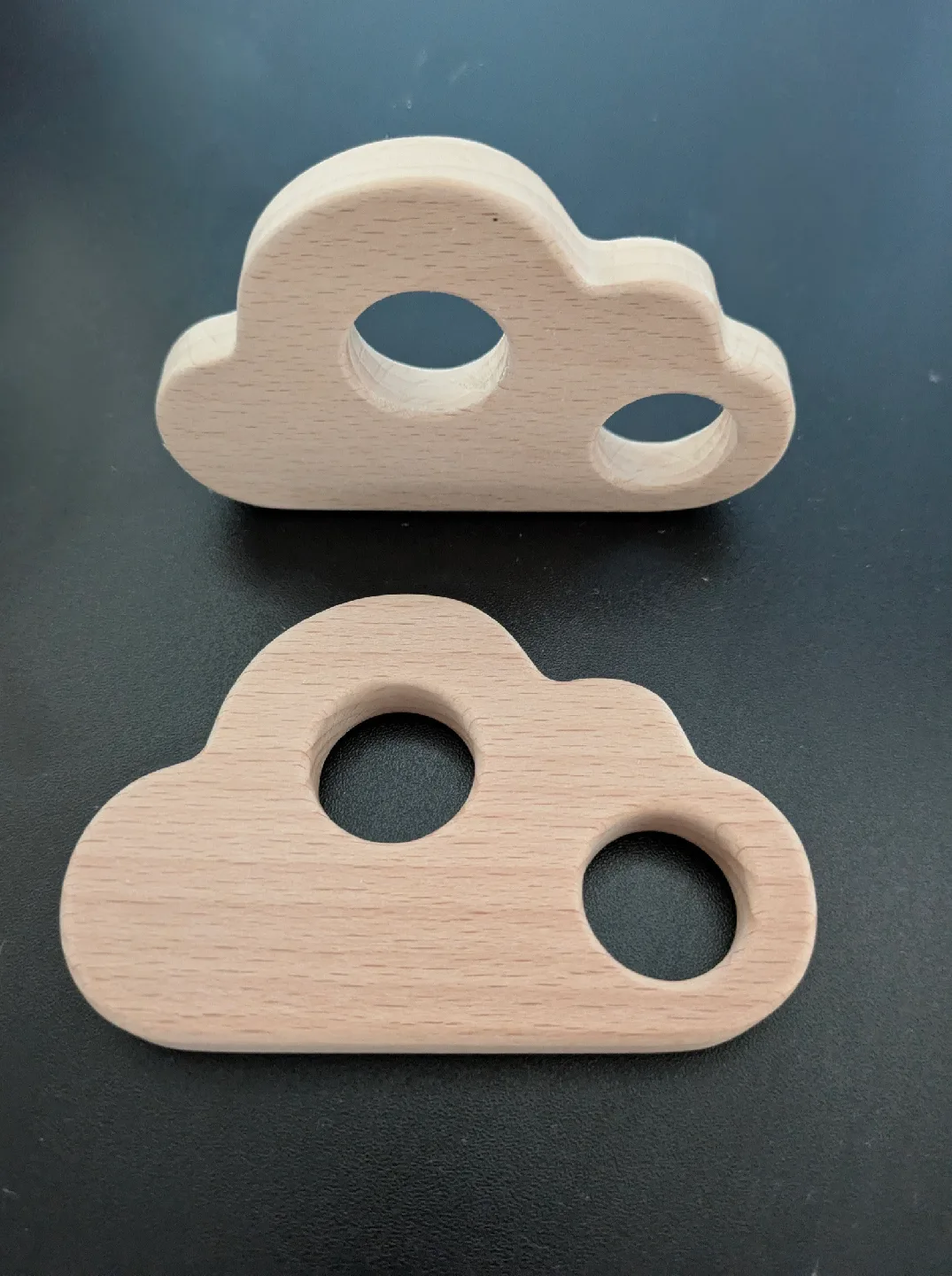 Wooden Cloud Rattle - Baby Toy thumbnail