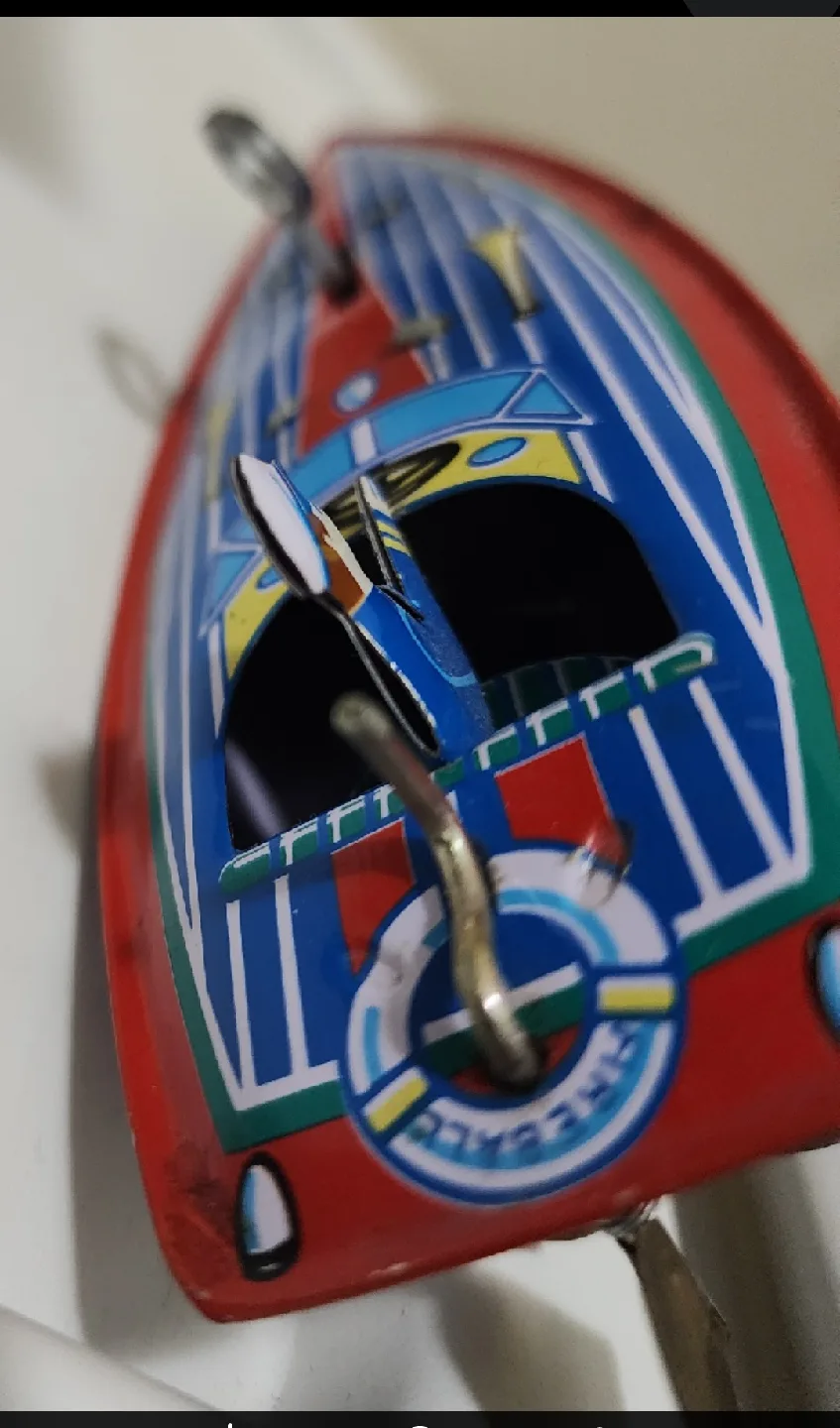 Schylling Fireball Tin Toy Boat image indicator(2)