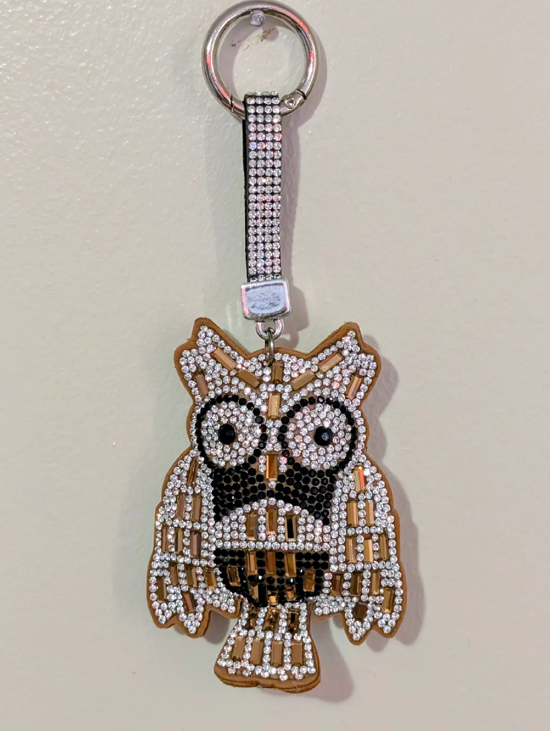 Owl Rhinestone Keychain thumbnail