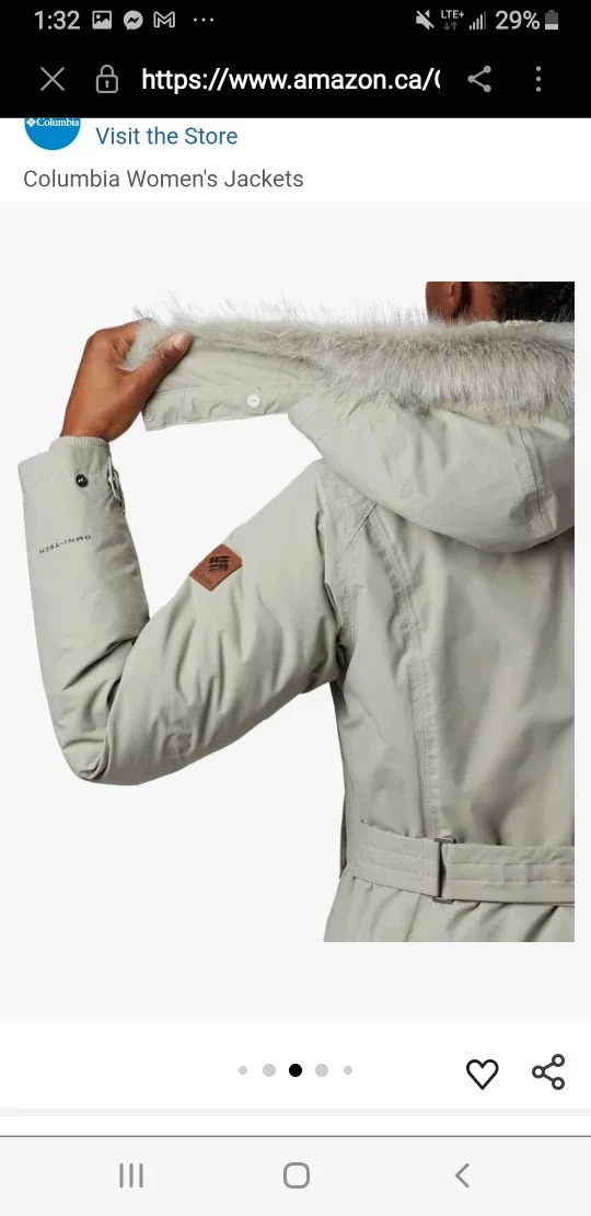 Columbia Winter Coat with Fur Hood image indicator(9)