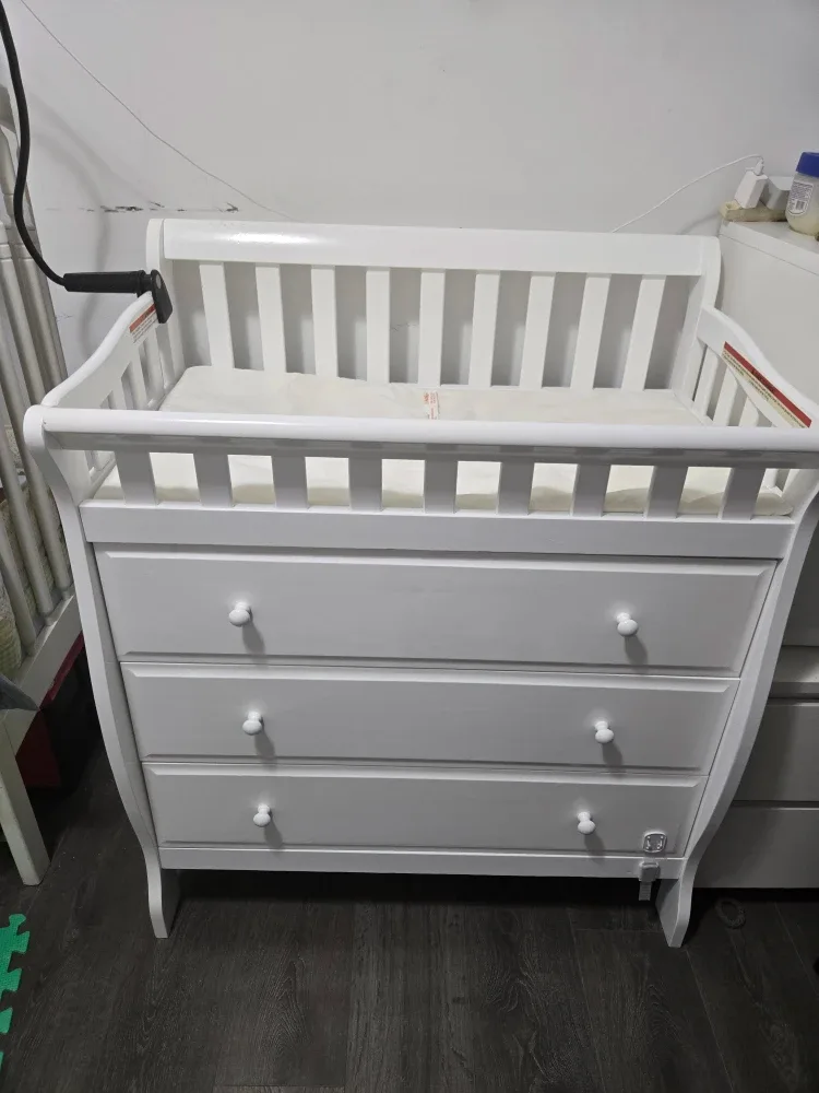 White Baby Changing Table Dresser image indicator(3)