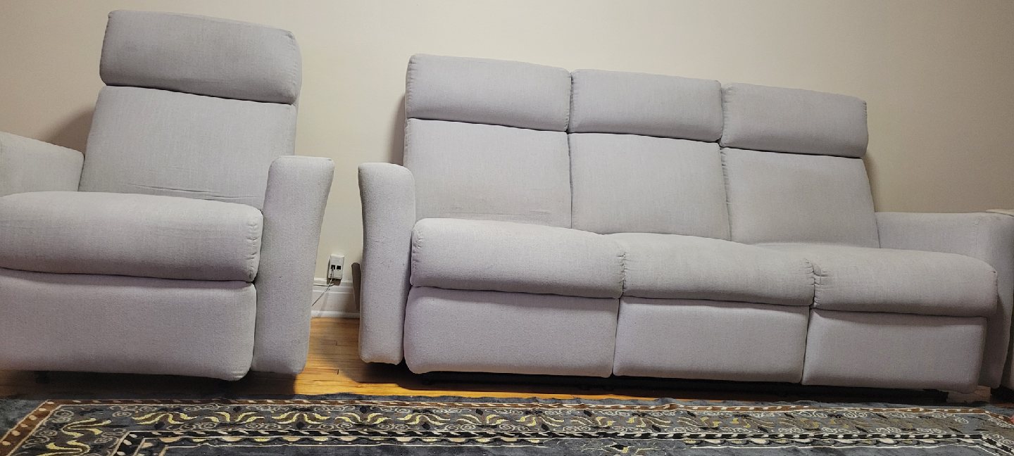 Ensemble Sofa et Fauteuil Inclinables