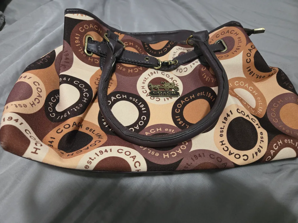 Coach Est. 1941 Brown Patterned Handbag thumbnail