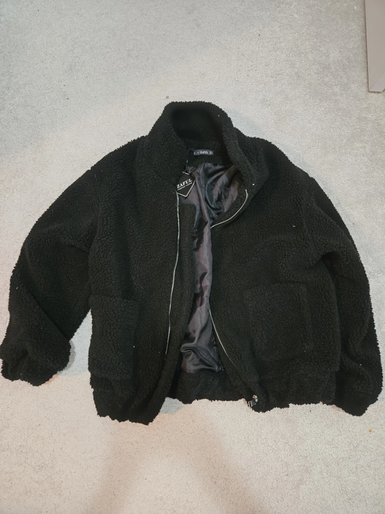 Zaful Black Sherpa Jacket