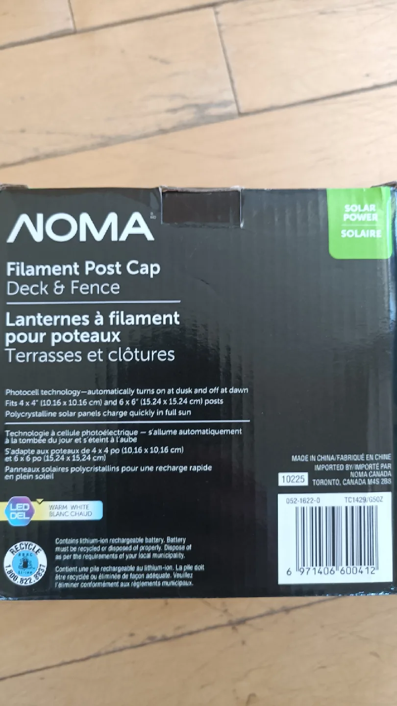 NOMA Outdoor Warm White LED Sola  Post Cap Fence Lights image indicator(4)