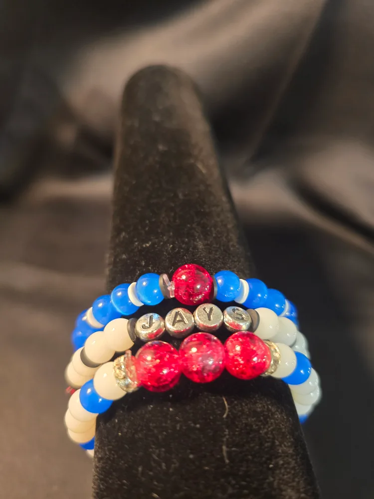 Toronto Blue Jays Beaded Bracelet thumbnail