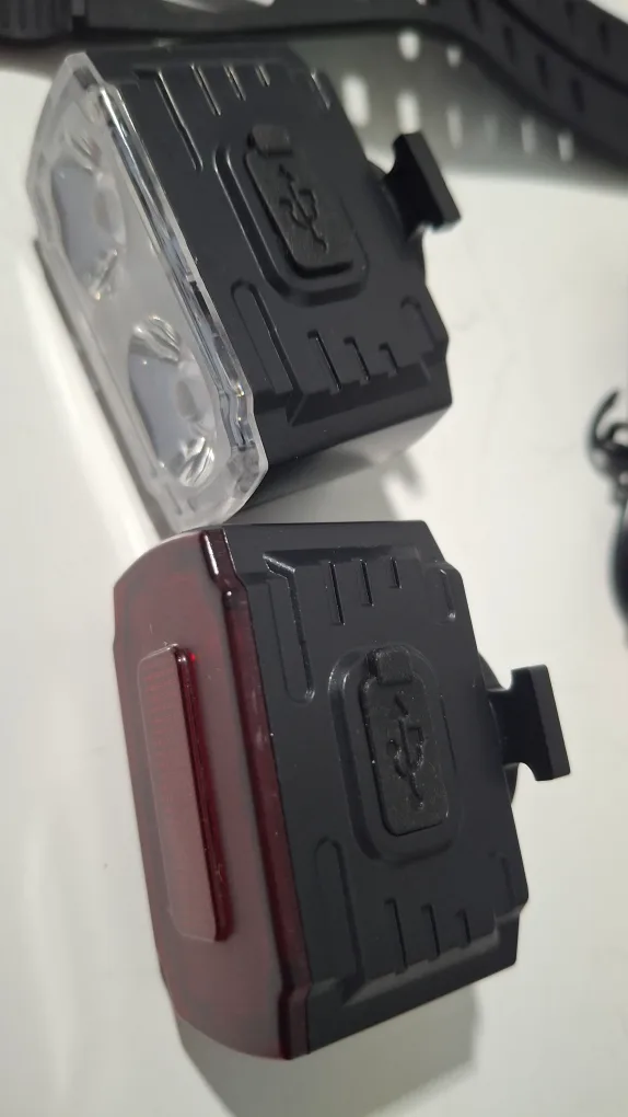 Bike Light Set usb - Front White & Rear Red image indicator(3)