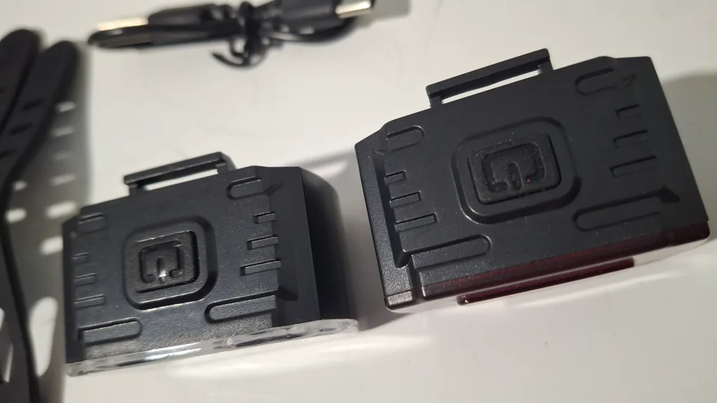 Bike Light Set usb - Front White & Rear Red image indicator(4)