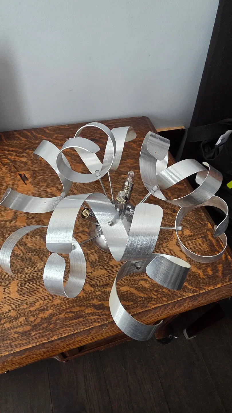 Silver Metal Ceiling Light Fixture