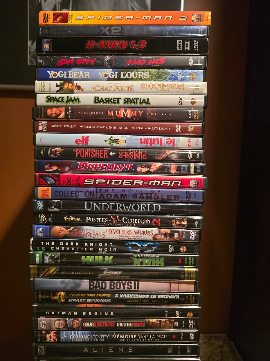 Huge DVD Movie Collection and 5 disc Samsung dvd player image indicator(2)