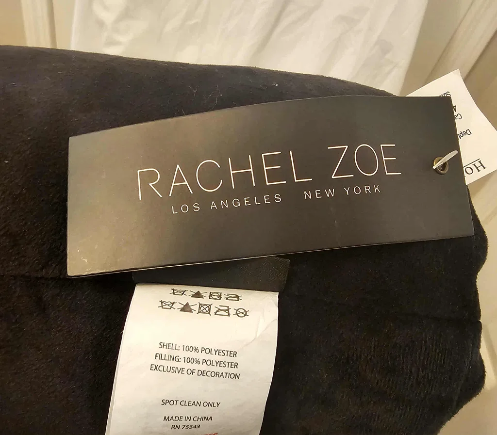 Black Rachel Zoe Round Decorative Pillow image indicator(5)
