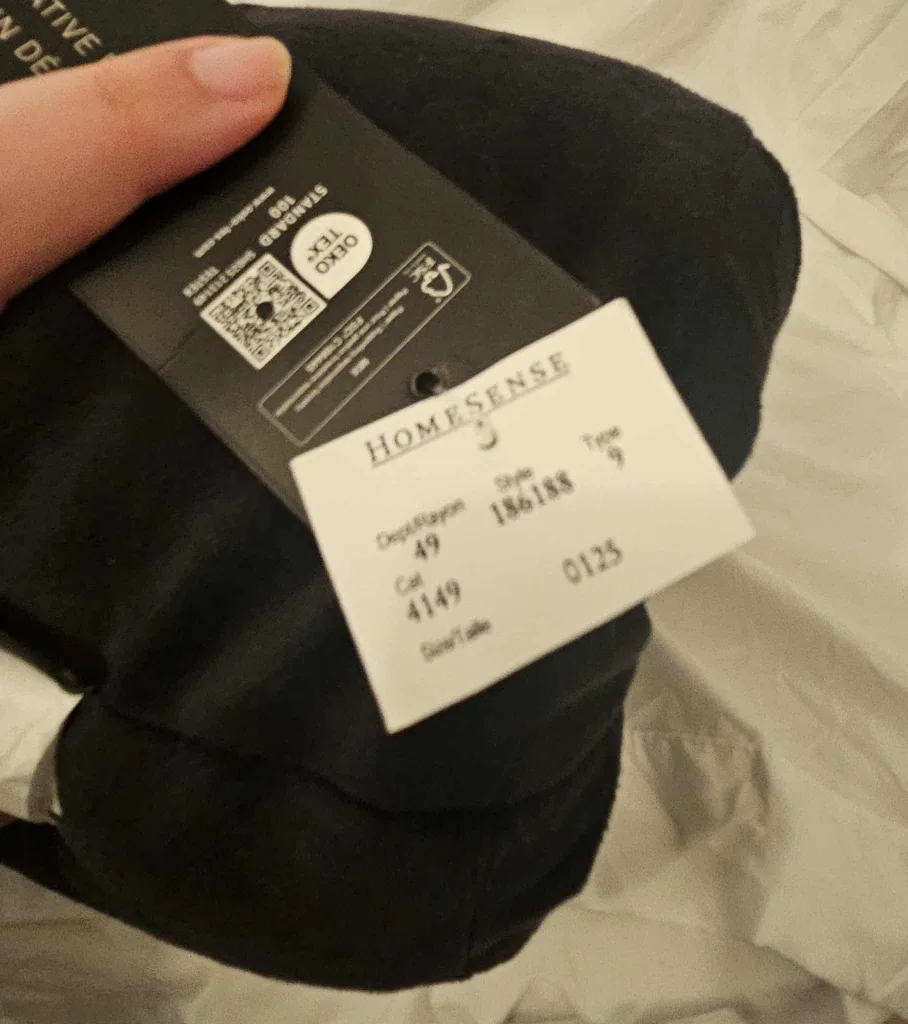 Black Rachel Zoe Round Decorative Pillow image indicator(7)