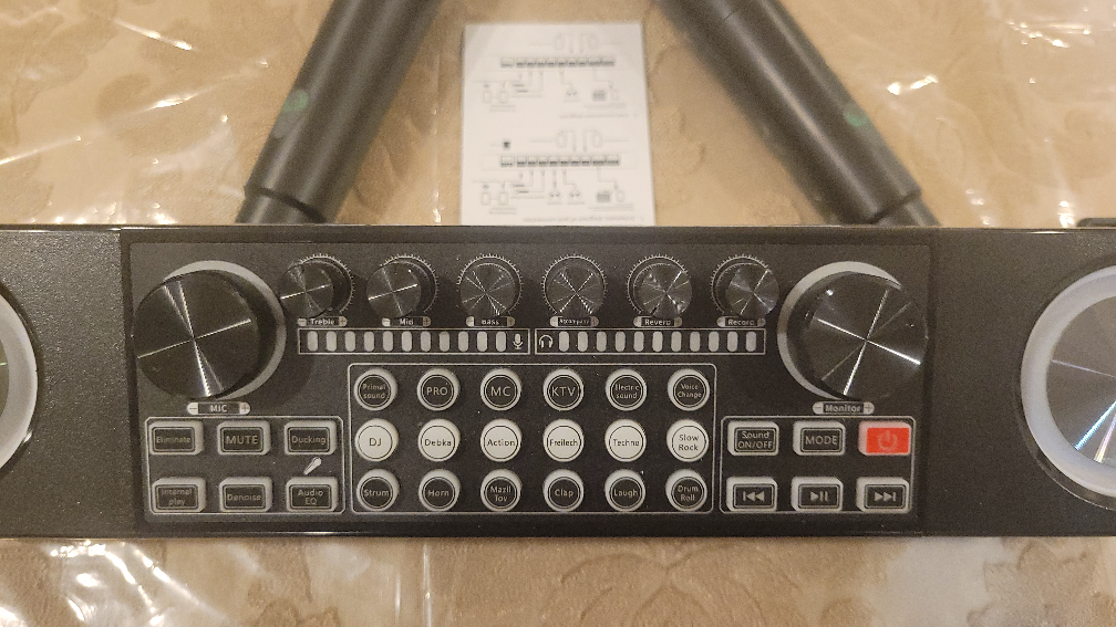 Live Sound Card Audio Integrated Set w/ 2 Mics - photo 5