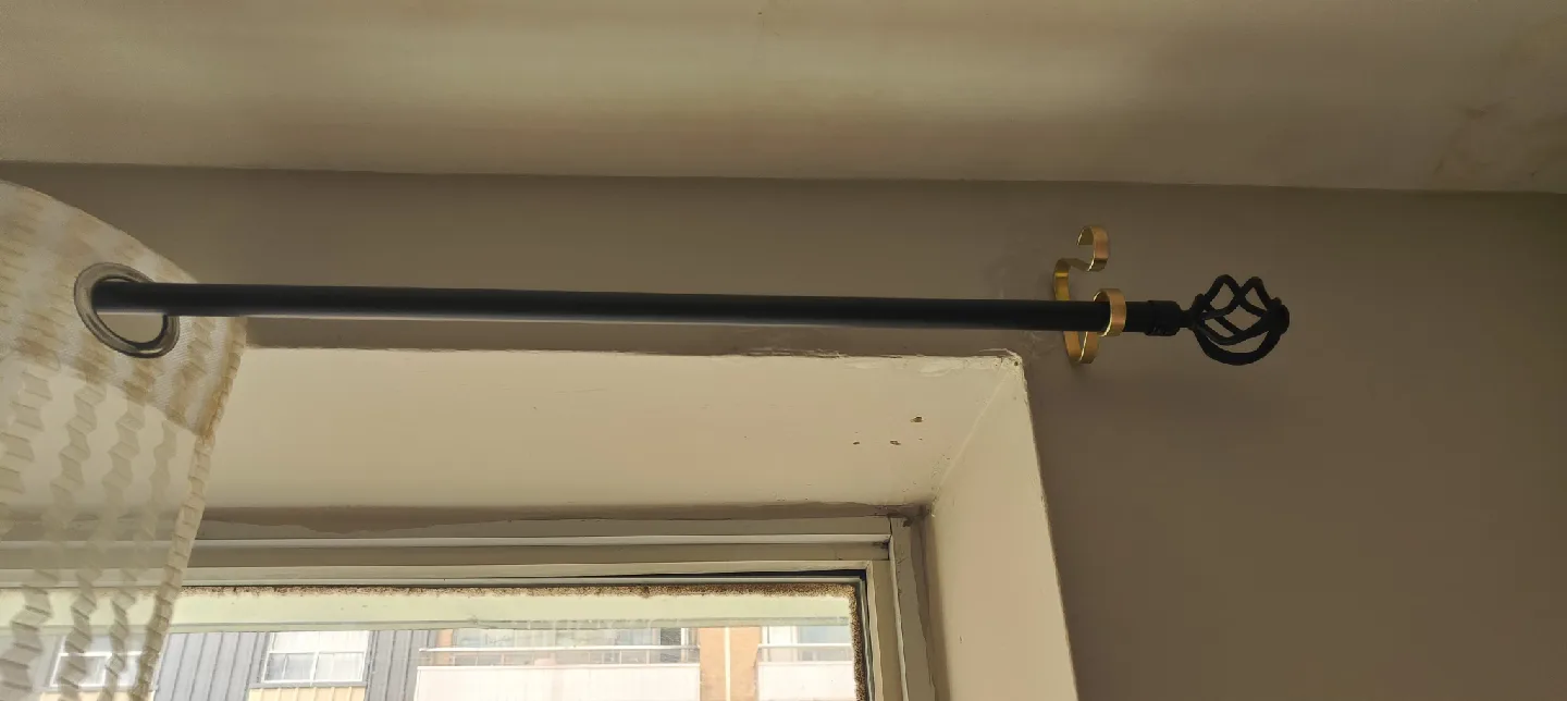 Black & Gold Curtain Rod image indicator(2)