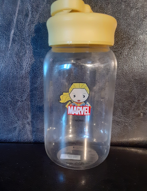 Marvel Captain Marvel Glass Water Bottle 450ml - photo 3