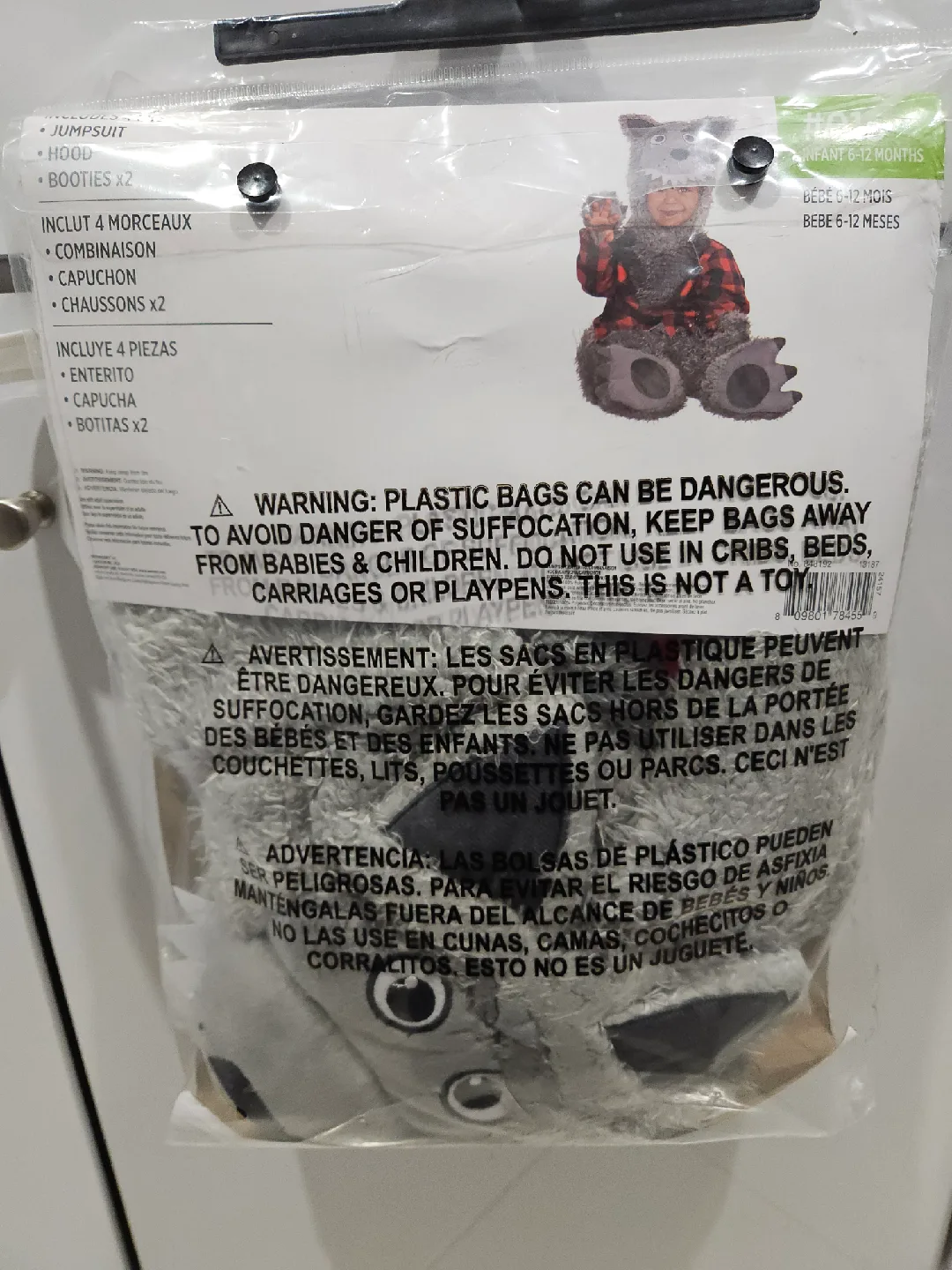 Baby Wolf Costume - Infant 6-12 Months image indicator(2)