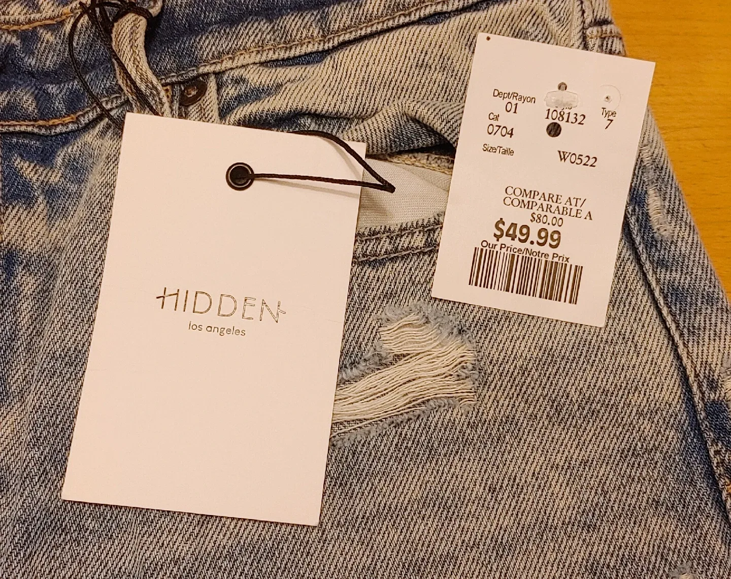 Womens Hidden distressed jeans image indicator(7)