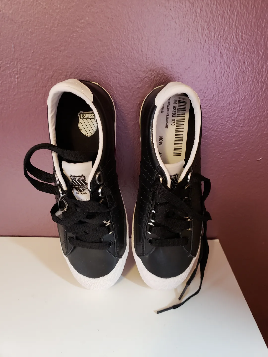 K-Swiss Ultrasoft SP Black/White Shoes - Size 6 image indicator(2)