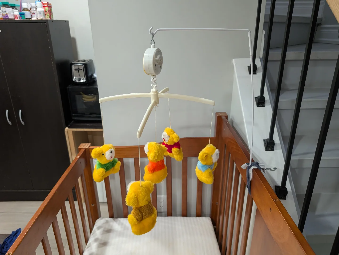 Baby Crib Mobile with Winnie the Pooh Bears image indicator(2)