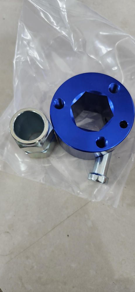 Blue Steering Wheel Quick Release Disconnect Hub 3/4" - photo 2