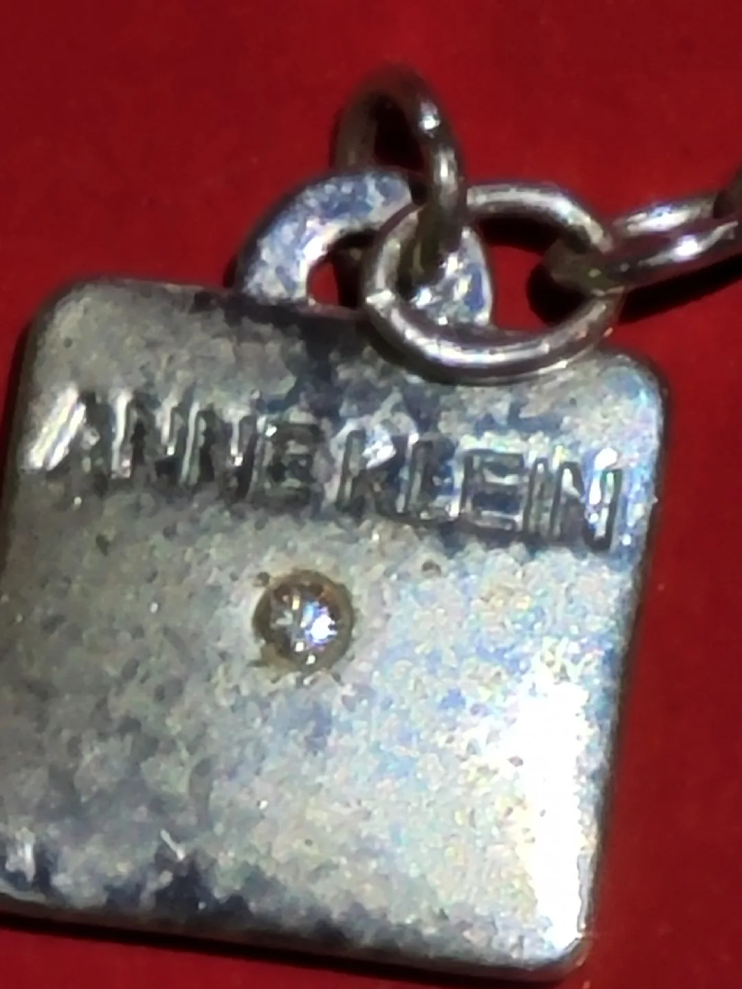 Anne Klein Silver Tone Circle Link Necklace image indicator(3)