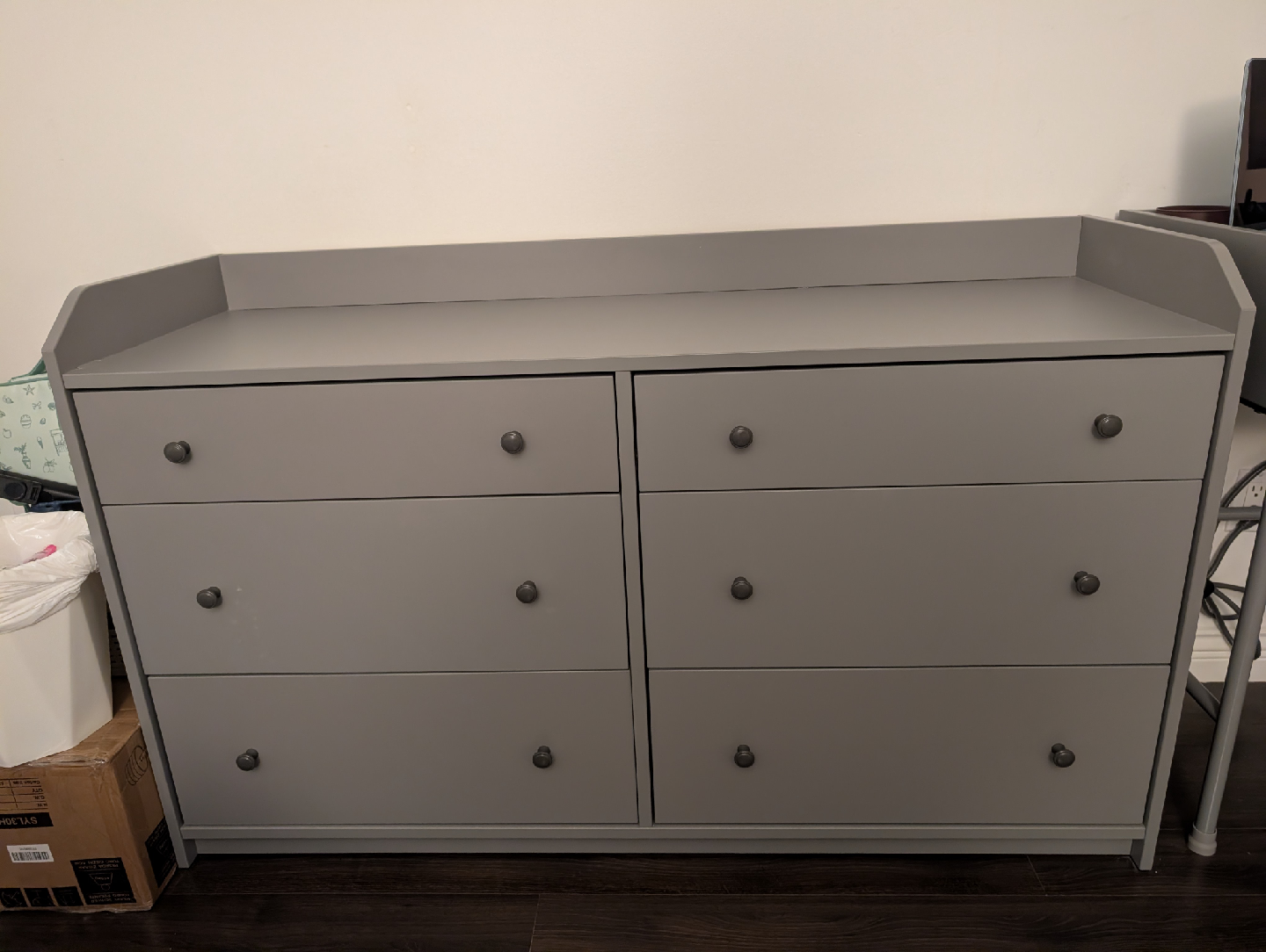 IKEA 6 Drawer Dresser Gray - photo 2
