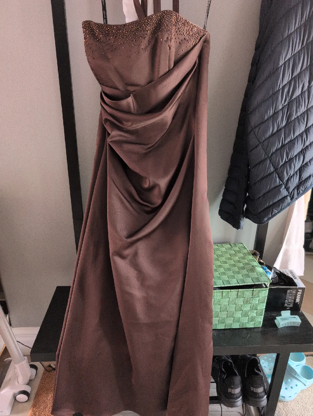 Alfred Angelo Espresso Brown Dress - Size 12 image indicator(2)