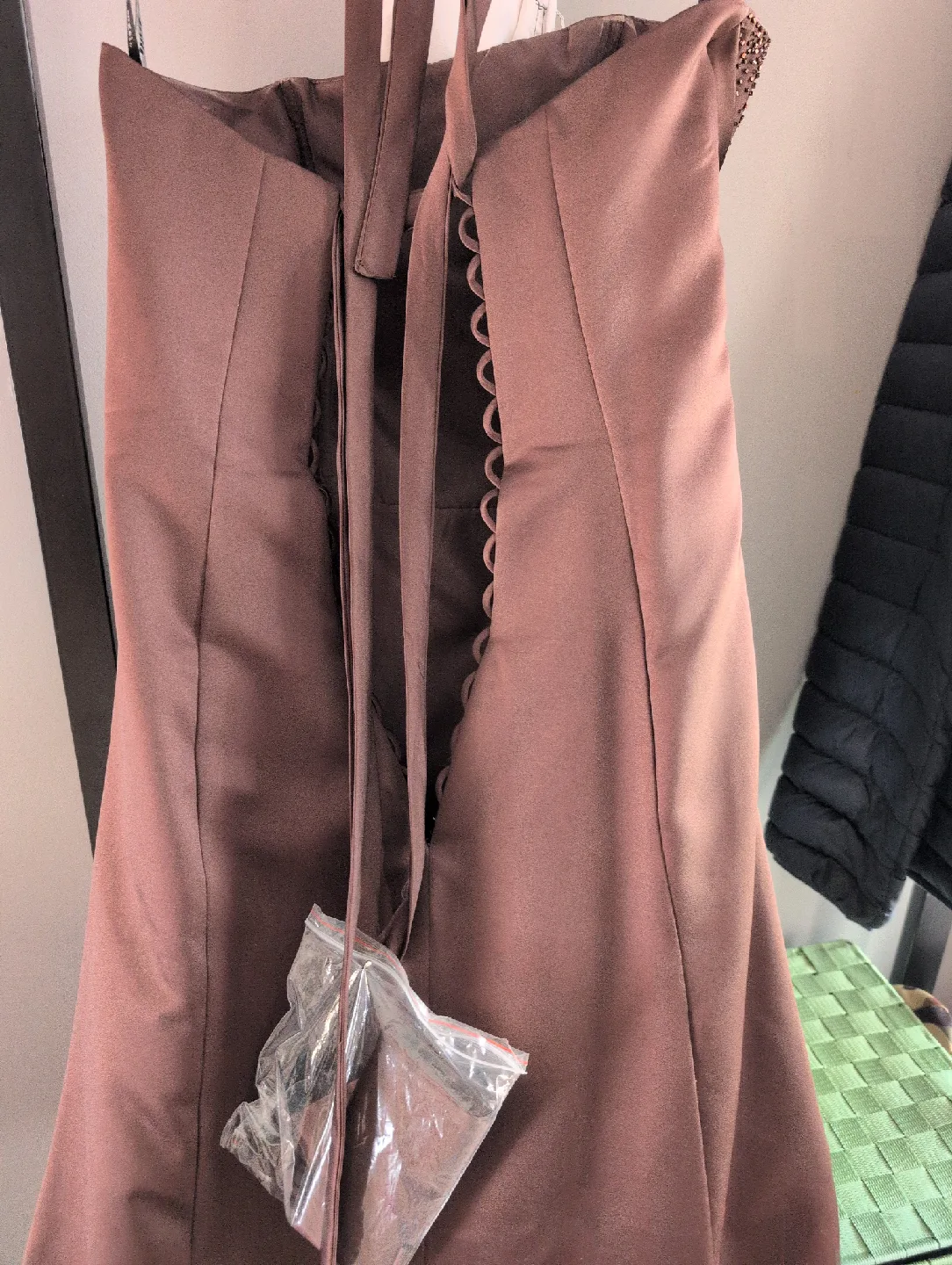 Alfred Angelo Espresso Brown Dress - Size 12 image indicator(4)