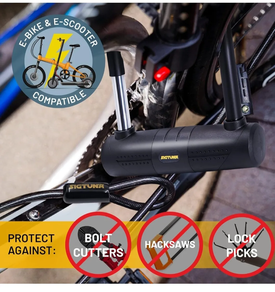 SIGTUNA Bike U-Lock with Cable image indicator(4)