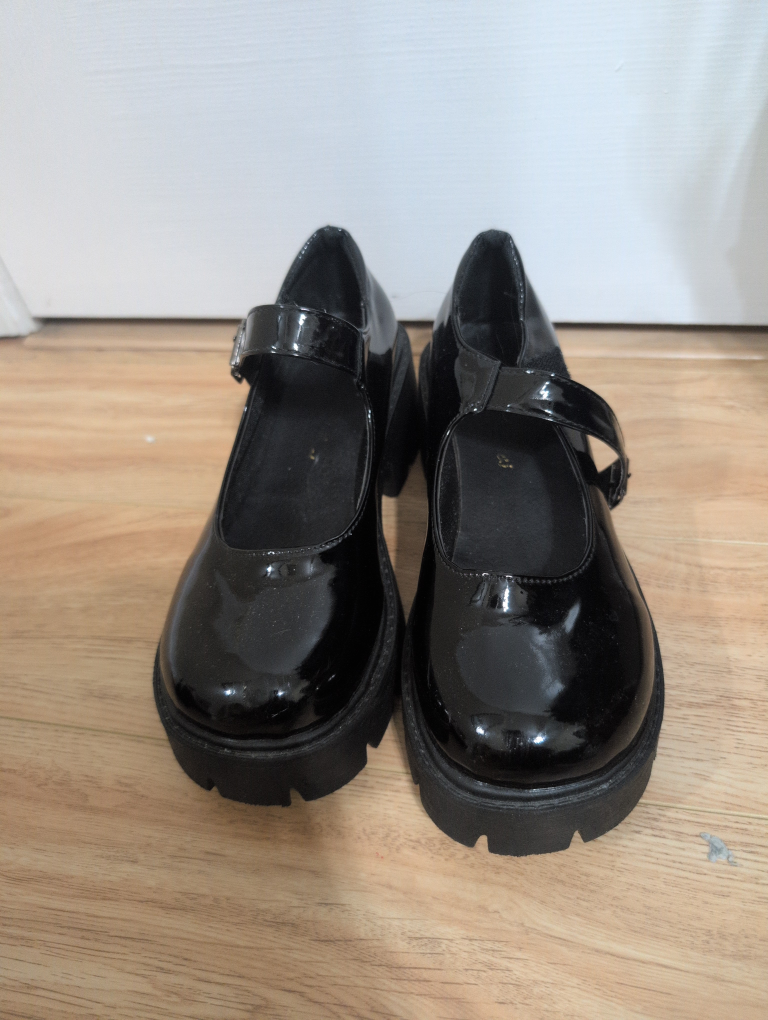 Black Patent Mary Janes Size 38