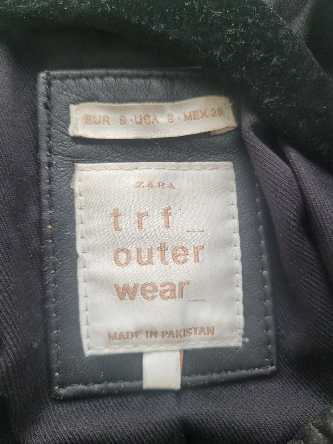 Zara TRF Outerwear Leather Jacket - Size S image indicator(5)
