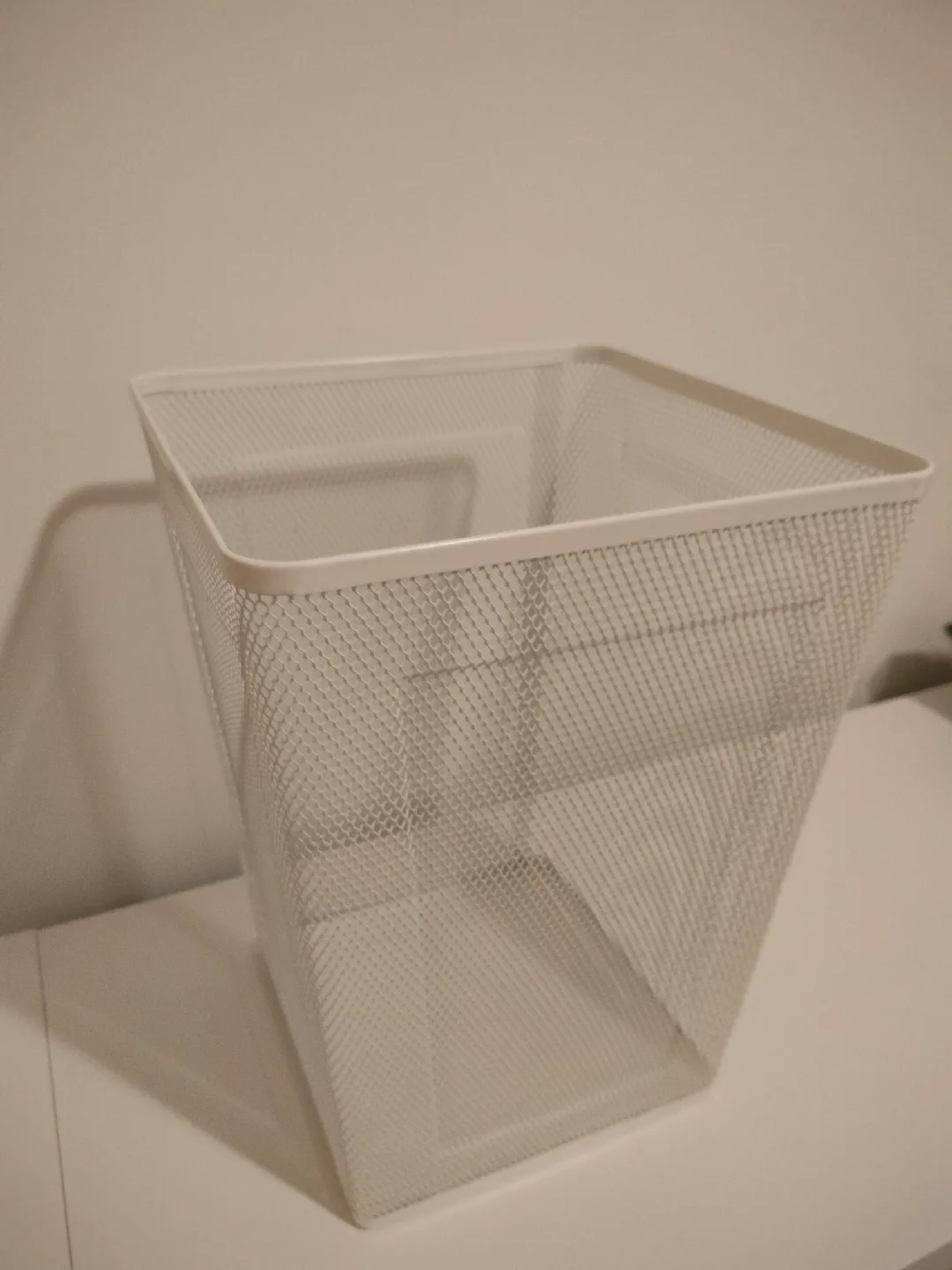 IKEA Paper Basket White Metal Mesh thumbnail