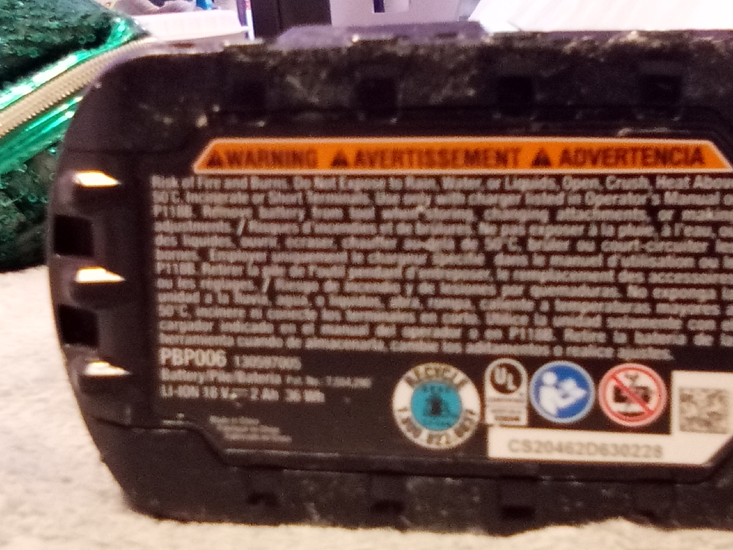 **"RYOBI" ONE+ 18V LITHIUM 2Ah.** - photo 3