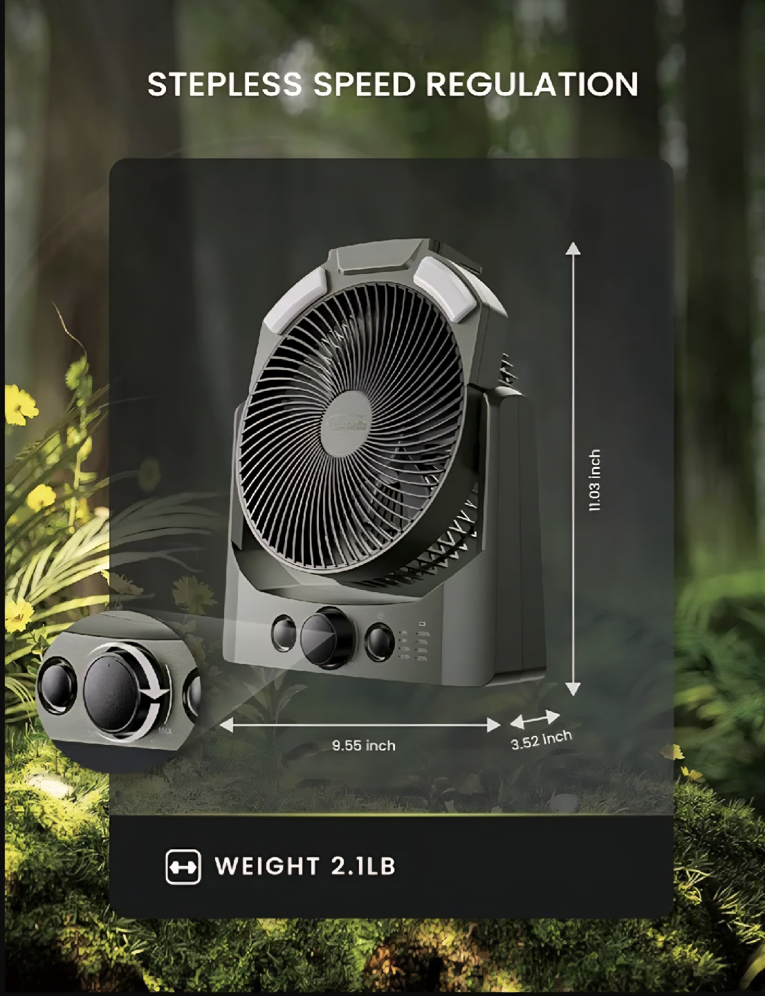 Comoistar D Battery Powered Camping Fan - photo 4