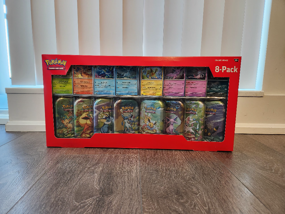 Pokemon Trading Card Game Eevee Evolution Tin 8-Pack