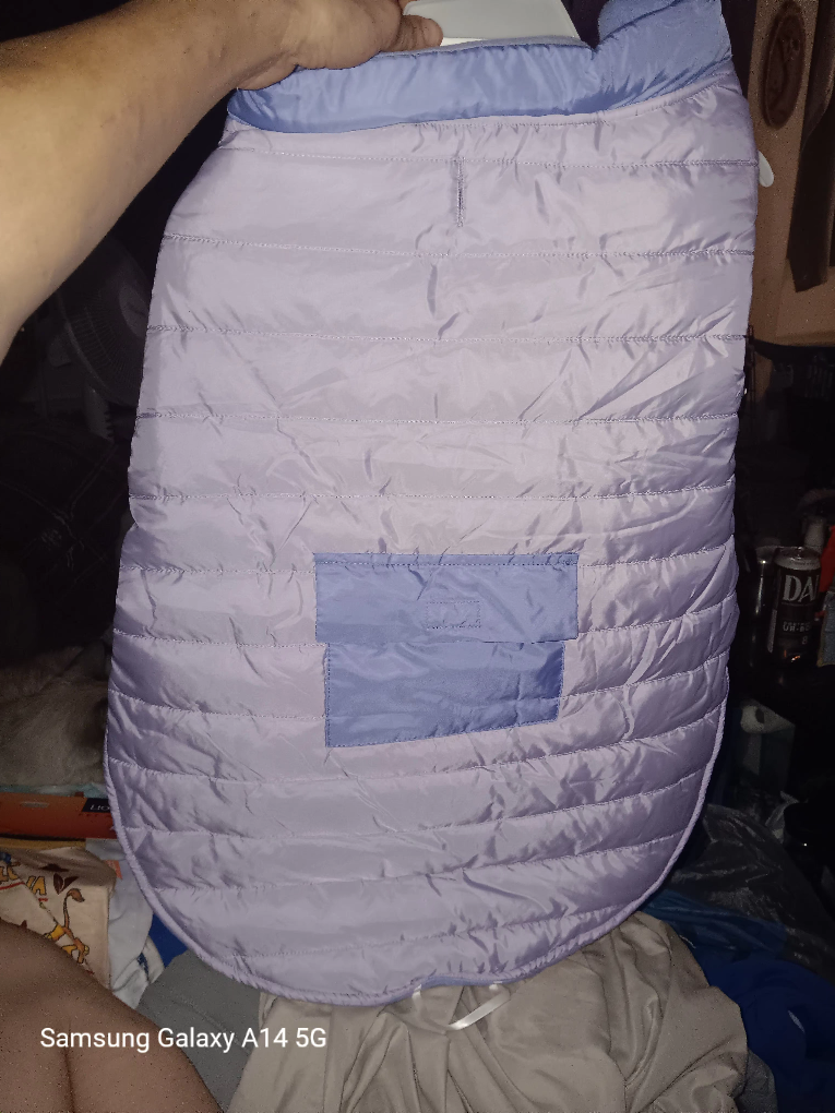 Lilac Puffer Dog Coat XL