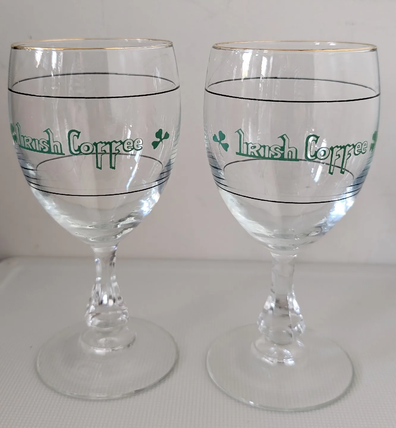2 Vintage Irish Coffee Glasses thumbnail