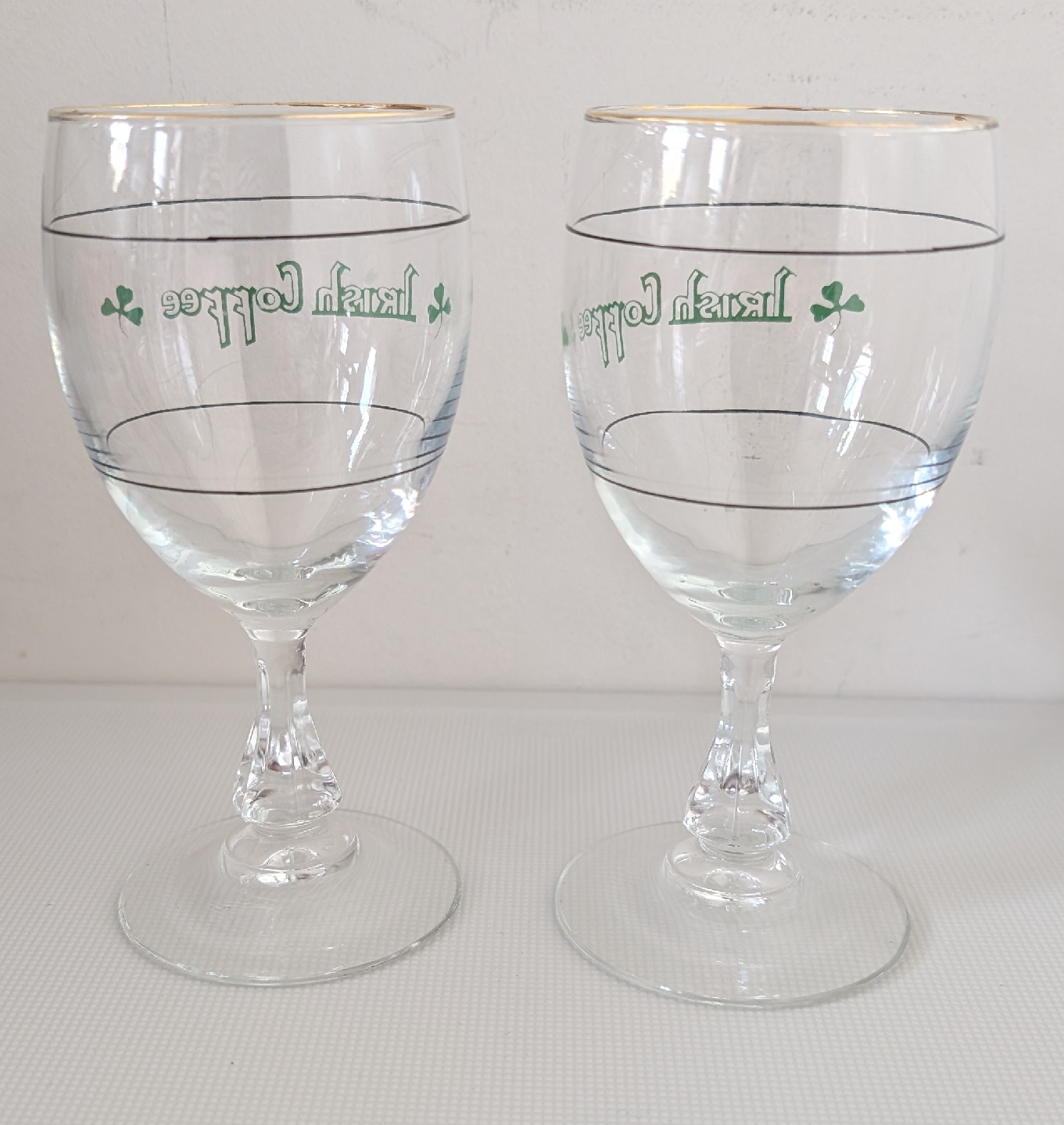 2 Vintage Irish Coffee Glasses - photo 2