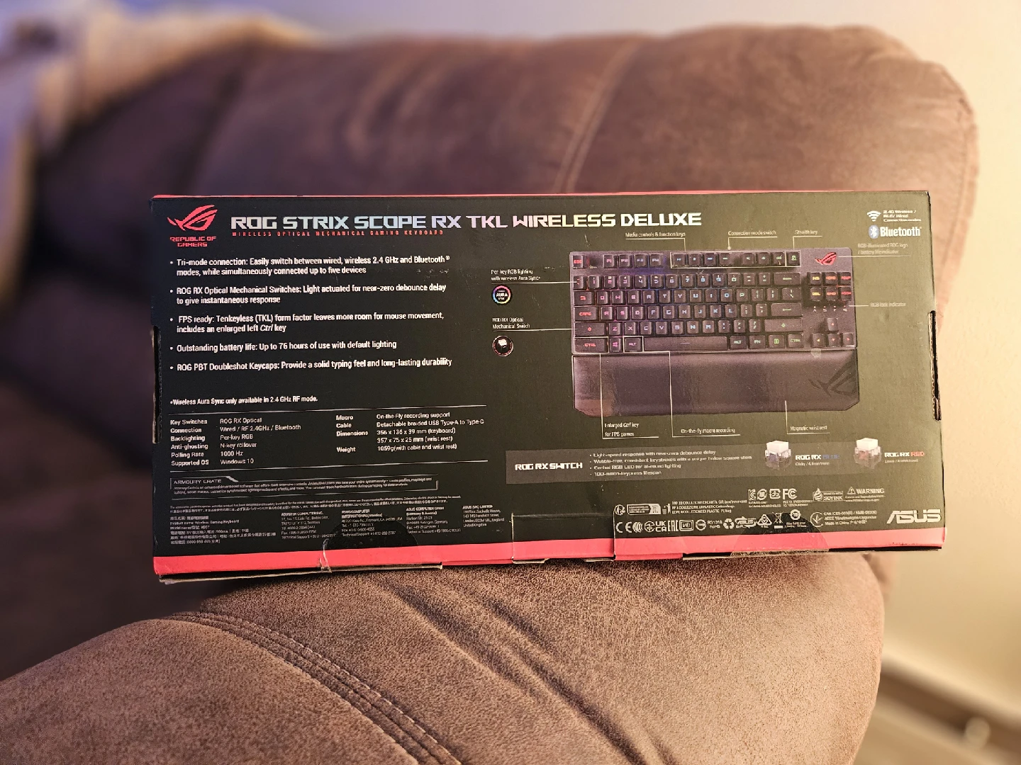 ASUS ROG Strix Scope RX TKL Wireless Deluxe Keyboard - photo 2