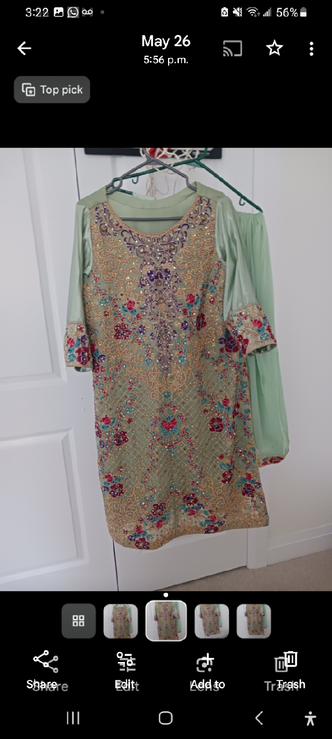 Embroidered Salwar Kameez Suit used beautiful lohre sale sale