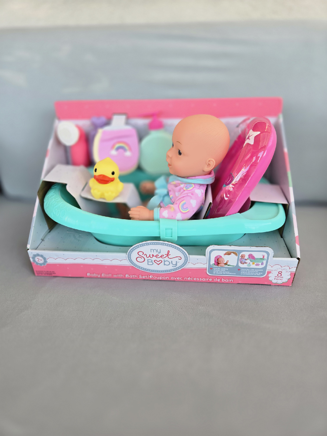Baby toddler toy my sweet baby doll with bath set